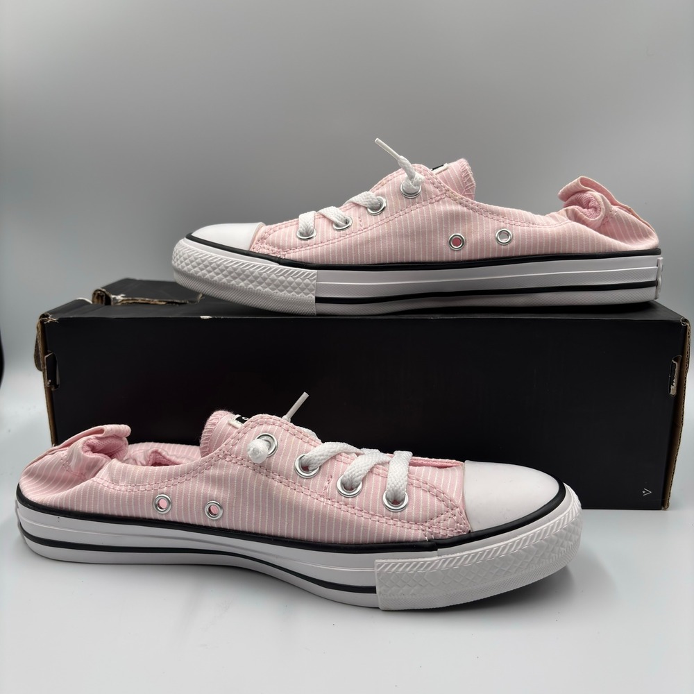 Converse Light Pink Canvas Low-Top Sneakers - Picture 9 of 12